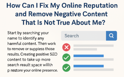 How Can I Fix My Online Reputation and Remove Negative Content That Isn’t True?