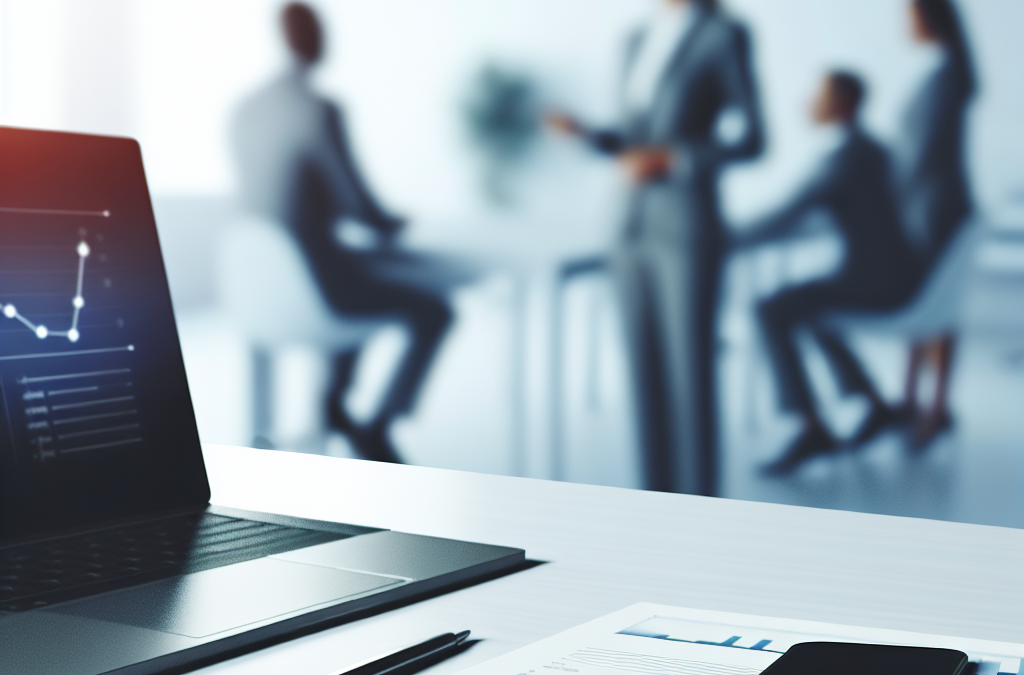 Professionals reviewing online reputation analytics and customer rating signals on a laptop and smartphone