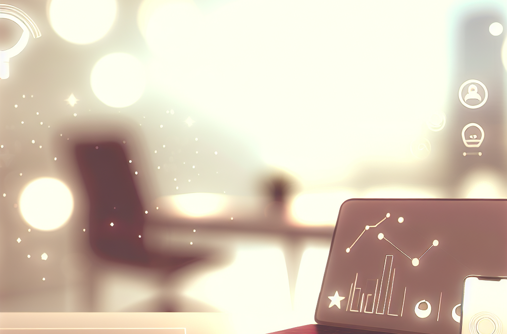 Analytics and review rating interfaces representing online reputation management and brand trust