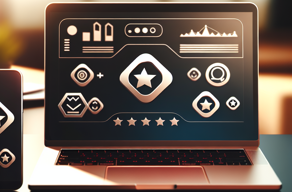 Professional workspace scene representing online reputation management, reviews, and brand trust